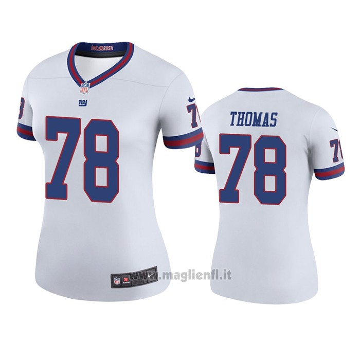 Maglia NFL Legend Donna New York Giants Andrew Thomas Bianco Color Rush